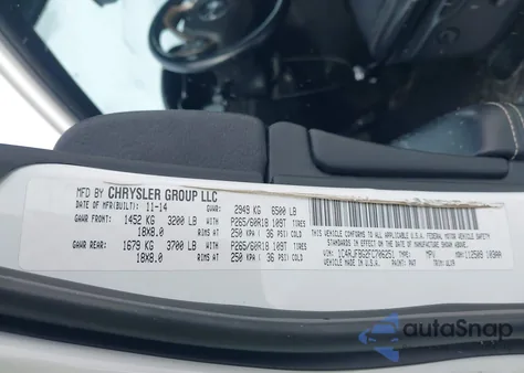 2015 Jeep Grand Cherokee Limited z USA, uszkodzony, nr VIN 1C4RJFBG2FC706251